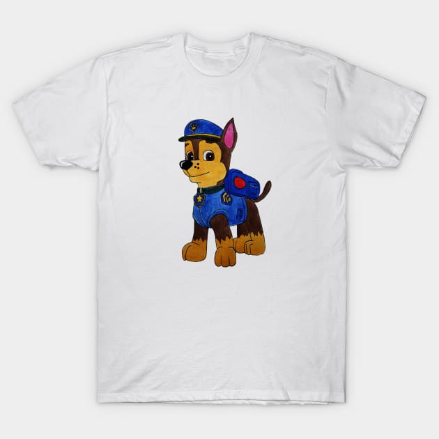 Police Pup T-Shirt by Mamma Panda1